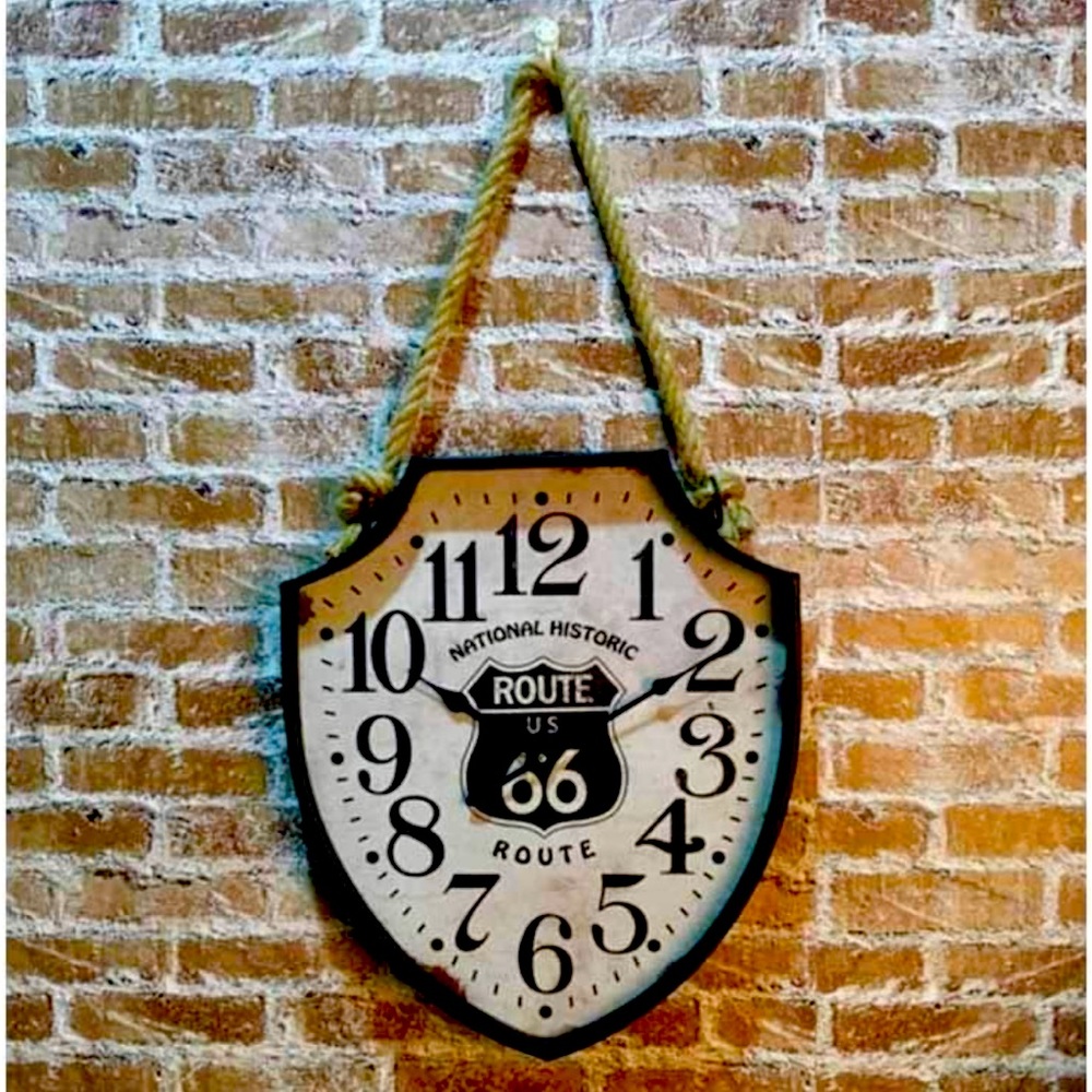 Wall Vintage Retro Hanging Clock Battery Operated